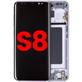 OLED Assembly With Frame For Samsung Galaxy S8 (Aftermarket Plus) (Orchid Gray)