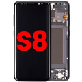 OLED Assembly With Frame For Samsung Galaxy S8 (Aftermarket Plus) (Midnight Black)