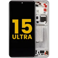 OLED Assembly With Frame For Xiaomi 15 Ultra (Refurbished) (White)