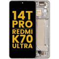 OLED Assembly With Frame For Xiaomi 14T Pro / Redmi K70 Ultra (Refurbished) (Titan Gray)