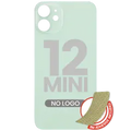 Back Glass With 3M Adhesive For iPhone 12 Mini (No Logo / Large Camera Hole) (Green)