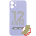 Back Glass With 3M Adhesive For iPhone 12 Mini (No Logo / Large Camera Hole) (Purple)
