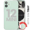 Back Housing W/ Small Parts For iPhone 12 Mini (EU / Global Version) (Used OEM Pull: Grade A) (Green)