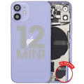 Back Housing W/ Small Parts For iPhone 12 Mini (US Version) (Used OEM Pull: Grade A) (Purple)