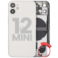 Back Housing W/ Small Parts For iPhone 12 Mini (US Version) (Used OEM Pull: Grade A) (White)