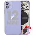 Back Housing W/ Small Parts For iPhone 12 Mini (US Version) (Used OEM Pull: Grade B) (Purple)