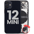 Back Housing W/ Small Parts For iPhone 12 Mini (US Version) (Used OEM Pull: Grade B) (Black)