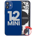 Back Housing W/ Small Parts For iPhone 12 Mini (US Version) (Used OEM Pull: Grade B) (Blue)
