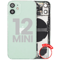 Back Housing W/ Small Parts For iPhone 12 Mini (US Version) (Used OEM Pull: Grade B) (Green)