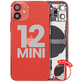 Back Housing W/ Small Parts For iPhone 12 Mini (US Version) (Used OEM Pull: Grade B) (Red)