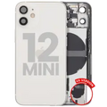 Back Housing W/ Small Parts For iPhone 12 Mini (US Version) (Used OEM Pull: Grade B) (White)