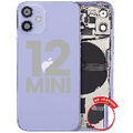 Back Housing W/ Small Parts For iPhone 12 Mini (US Version) (Used OEM Pull: Grade C) (Purple)