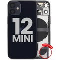 Back Housing W/ Small Parts For iPhone 12 Mini (US Version) (Used OEM Pull: Grade C) (Black)