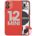 Back Housing W/ Small Parts For iPhone 12 Mini (US Version) (Used OEM Pull: Grade C) (Red)