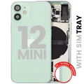 Back Housing W/ Small Parts For iPhone 12 Mini (EU / Global Version) (Used OEM Pull: Grade C) (Green)