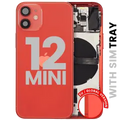 Back Housing W/ Small Parts For iPhone 12 Mini (EU / Global Version) (Used OEM Pull: Grade B) (Red)