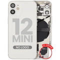 Back Housing W/ Small Parts For iPhone 12 Mini (US Version) (Aftermarket Plus) (White)
