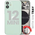 Back Housing W/ Charging Port Flex & Small Parts For iPhone 12 Mini (EU / Global Version) (Used OEM Pull: Grade A) (Green)