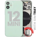 Back Housing W/ Charging Port Flex & Small Parts For iPhone 12 Mini (EU / Global Version) (Used OEM Pull: Grade B) (Green)