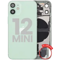 Back Housing W/ Charging Port Flex & Small Parts For iPhone 12 Mini (US Version) (Used OEM Pull: Grade A) (Green)