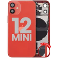 Back Housing W/ Charging Port Flex & Small Parts For iPhone 12 Mini (US Version) (Used OEM Pull: Grade B) (Red)