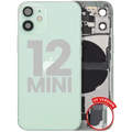 Back Housing W/ Charging Port Flex & Small Parts For iPhone 12 Mini (US Version) (Used OEM Pull: Grade C) (Green)