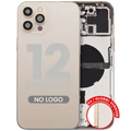 Back Housing W/ Small Parts For iPhone 12 Pro Max (EU / Global Version) (Aftermarket Plus) (Gold)