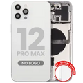Back Housing W/ Small Parts For iPhone 12 Pro Max (EU / Global Version) (Aftermarket Plus) (Silver)