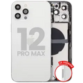 Back Housing W/ Small Parts For iPhone 12 Pro Max (US Version) (Used OEM Pull: Grade B) (Silver)