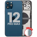 Back Housing W/ Small Parts For iPhone 12 Pro Max (US Version) (Used OEM Pull: Grade B) (Pacific Blue)