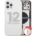 Back Housing W/ Small Parts For iPhone 12 Pro Max (US Version) (Used OEM Pull: Grade C) (Silver)
