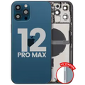 Back Housing W/ Small Parts For iPhone 12 Pro Max (US Version) (Used OEM Pull: Grade C) (Pacific Blue)
