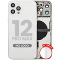 Back Housing W/ Small Parts For iPhone 12 Pro Max (US Version) (Aftermarket Plus) (Silver)