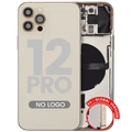 Back Housing W/ Small Parts For iPhone 12 Pro (EU / Global Version) (Aftermarket Plus) (Gold)
