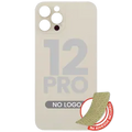 Back Glass With 3M Adhesive For iPhone 12 Pro (No Logo / Large Camera Hole) (Gold)