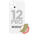 Back Glass With 3M Adhesive For iPhone 12 Pro (No Logo / Large Camera Hole) (Silver)