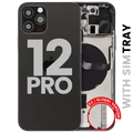 Back Housing W/ Small Parts For iPhone 12 Pro (EU / Global Version) (Used OEM Pull: Grade A) (Graphite)