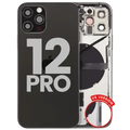 Back Housing W/ Small Parts For iPhone 12 Pro (US Version) (Used OEM Pull: Grade B) (Graphite)