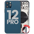 Back Housing W/ Small Parts For iPhone 12 Pro (US Version) (Used OEM Pull: Grade B) (Pacific Blue)