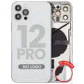 Back Housing W/ Small Parts For iPhone 12 Pro (US Version) (Aftermarket Plus) (Silver)