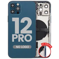 Back Housing W/ Small Parts For iPhone 12 Pro (US Version) (Aftermarket Plus) (Pacific Blue)