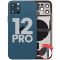 Back Housing W/ Charging Port Flex & Small Parts For iPhone 12 Pro (US Version) (Used OEM Pull: Grade A) (Pacific Blue)