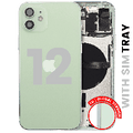 Back Housing W/ Small Parts For iPhone 12 (EU / Global Version) (Used OEM Pull: Grade A) (Green)