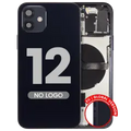 Back Housing W/ Small Parts For iPhone 12 (EU / Global Version) (Aftermarket Plus) (Black)