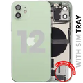 Back Housing W/ Charging Port Flex & Small Parts For iPhone 12 (EU / Global Version) (Used OEM Pull: Grade B) (Green)