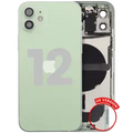 Back Housing W/ Charging Port Flex & Small Parts For iPhone 12 (US Version) (Used OEM Pull: Grade B) (Green)