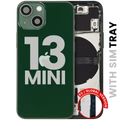 Back Housing W/ Small Parts For iPhone 13 Mini (EU / Global Version) (Used OEM Pull: Grade C) (Green)