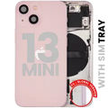 Back Housing W/ Small Parts For iPhone 13 Mini (EU / Global Version) (Used OEM Pull: Grade C) (Pink)