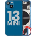Back Housing W/ Small Parts For iPhone 13 Mini (US Version) (Used OEM Pull: Grade B) (Blue)