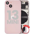 Back Housing W/ Small Parts For iPhone 13 Mini (US Version) (Used OEM Pull: Grade B) (Pink)